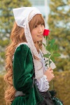blonde_hair cap cosplay dress flower heterochromia rozen_maiden saacyamu suiseiseki rating:Safe score:0 user:pixymisa