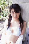 bikini_top blouse colour_field hata_mizuho open_clothes ponytail swimsuit wet rating:Safe score:1 user:nil!