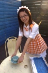 anna_miller's apron blouse cosplay glasses hairband skirt tokito_ami waitress waitress_uniform rating:Safe score:0 user:nil!