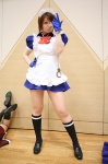 cosplay eyepatch gloves handcuffs ikkitousen maid ryomou_shimei yukino_(cosplayer) rating:Safe score:0 user:Log