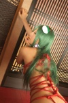 bound cosplay green_hair hanamura_misaki kochiya_sanae miko rope touhou touhou_kinbauchou rating:Questionable score:0 user:nil!