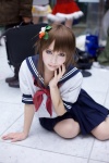 cosplay ichigo_100 kagami_sou kitaoji_satsuki pleated_skirt sailor_uniform school_uniform skirt rating:Safe score:1 user:nil!