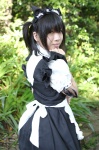 animal_ears aya_chamu cat_ears cosplay kneehighs maid original rating:Safe score:0 user:Log