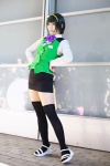 blouse bowtie cosplay green_hair hairband idolmaster michiko otonashi_kotori skirt thighhighs vest zettai_ryouiki rating:Safe score:2 user:pixymisa