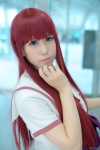 akizuki_maria blouse blue_eyes bow cosplay from_the_new_world red_hair shie rating:Safe score:0 user:pixymisa