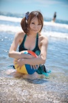 beach bikini_top cleavage hazuki_minami miniskirt ocean side_ponytail skirt swimsuit wet rating:Safe score:1 user:nil!