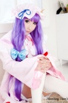 cosplay dress hat patchouli_knowledge purple_hair robe saku sweet_garden thighhighs touhou zettai_ryouiki rating:Safe score:0 user:nil!