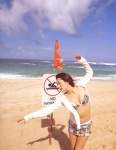 beach bikini_top jacket ocean private_beach shorts swimsuit yabuki_haruna rating:Safe score:0 user:nil!