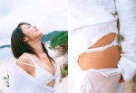 bikini_top blouse cleavage isoyama_sayaka open_clothes shining_venus swimsuit rating:Safe score:0 user:nil!