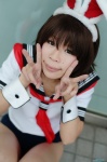 akumania animal_ears bunny_ears cosplay kore_ga_watashi_no_goshujin-sama sailor_uniform sawatari_izumi school_uniform shorts rating:Safe score:0 user:nil!