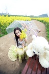 kim_ha-yul skirt stuffed_animal teddy_bear umbrella rating:Safe score:0 user:mock