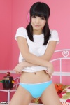 4k-star_026 bed bikini_bottom sato_sakura shirt_lift swimsuit tshirt twintails rating:Safe score:1 user:nil!