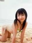 beach bikini cleavage matsushita_miho misty_249 ocean side-tie_bikini striped swimsuit rating:Safe score:0 user:nil!