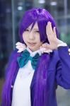 blazer blouse cosplay love_live!_school_idol_project nagisa_aya purple_hair school_uniform sweater_vest toujou_nozomi twintails rating:Safe score:0 user:nil!