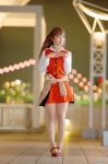 akb48 blouse cosplay kojima_haruna_(cosplay) nanamo pantyhose pleated_skirt sheer_legwear skirt vest rating:Safe score:2 user:nil!