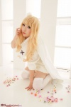 blonde_hair cape cosplay deep_rabbit dress macross macross_frontier macross_frontier:_itsuwari_no_utahime saku sheryl_nome thighhighs zettai_ryouiki rating:Safe score:0 user:nil!