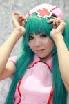 aqua_hair cosplay hatsune_miku meme nurse nurse_cap nurse_uniform twintails vocaloid rating:Safe score:0 user:pixymisa