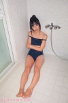 barefoot bathroom hamada_yuri one-piece_swimsuit ponytail soap_suds straps_down swimsuit wet rating:Safe score:1 user:nil!