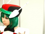 cosplay green_hair halter_top helmet macross macross_frontier miiko ranka_lee wings rating:Safe score:0 user:nil!