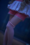 blonde_hair blouse cosplay pink_legwear shorts striped_legwear suzuha tagme_character tagme_series thighhighs twintails white_legwear rating:Safe score:1 user:nil!