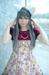 animal_ears cat_ears cosplay dress headset katou_mari original silver_hair rating:Safe score:0 user:nil!