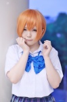 blouse cosplay hoshizora_rin love_live!_school_idol_project orange_hair pleated_skirt school_uniform skirt teimaru rating:Safe score:0 user:nil!