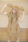 animal_ears blonde_hair cosplay dress eevee harumiya_yun pokemon rating:Safe score:0 user:pixymisa