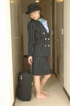 blazer blouse bowler_hat costume miniskirt sato_kazusa scarf skirt tour_guide rating:Safe score:1 user:nil!