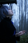 cosplay darker_than_black dress jacket ponytail radori silver_hair yin rating:Safe score:0 user:nil!