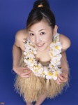 anzu_sayuri bikini_top cleavage costume grass_skirt hula_girl lei skirt swimsuit rating:Safe score:0 user:nil!
