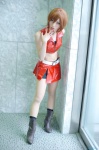 boots cosplay kabo meiko miniskirt orange_hair pantyhose shorts skirt socks tubetop vest vocaloid rating:Safe score:2 user:nil!