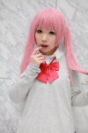 ayasaki_remi blouse bowtie cosplay hori-san_to_miyamura-kun pink_hair sweater twintails yuchi rating:Safe score:0 user:pixymisa