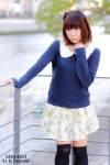 blouse chihane hairband miniskirt skirt sweater thighhighs zettai_ryouiki rating:Safe score:0 user:nil!