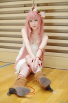 boots chii cleavage cosplay dress just_be_friends_(vocaloid) megurine_luka pink_hair vocaloid rating:Safe score:0 user:nil!