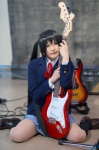blazer blouse cosplay guitar kneesocks k-on! miniskirt nakano_azusa narimiya pleated_skirt ribbon_tie school_uniform skirt twintails rating:Safe score:0 user:pixymisa