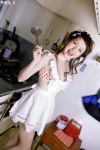 apron bra costume hair_clips kitchen maid maid_uniform polka_dots seto_saki spoon rating:Safe score:2 user:nil!