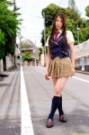 blouse dgc_0866 fujishiro_saya kneesocks pleated_skirt school_uniform skirt tie vest rating:Safe score:0 user:nil!
