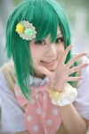 blouse cosplay green_hair gumi school_uniform sweater_vest tagme_song uzuki_rin vocaloid rating:Safe score:0 user:nil!
