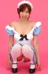 apron bikini_bottom cleavage costume dress hairband maid maid_uniform sekiguchi_honoka swimsuit thighhighs zettai_ryouiki rating:Safe score:0 user:nil!