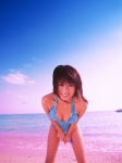 beach bikini cleavage halter_top kosaka_yuka ocean splash_girl swimsuit rating:Safe score:1 user:nil!