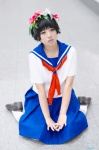 cosplay kanon pleated_skirt sailor_uniform school_uniform skirt socks to_aru_kagaku_no_railgun uiharu_kazari wreath rating:Safe score:0 user:nil!