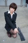 black_legwear blazer blouse cosplay gun nanase_sakura pantyhose psycho-pass skirt tsunemori_akane rating:Safe score:1 user:pixymisa