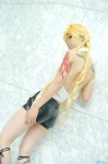 ass benten blonde_hair cosplay halter_top iseya_sei shorts zone-00 rating:Safe score:1 user:nil!