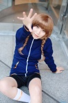 amane_suzuha cosplay kneesocks shorts steins;gate track_jacket twin_braids yaya rating:Safe score:1 user:nil!