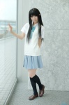 akiyama_mio blouse cosplay k-on! pleated_skirt rinami school_uniform skirt sweater_vest thighhighs zettai_ryouiki rating:Safe score:1 user:nil!