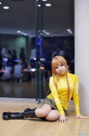 asuna_yuuki boots cosplay hiyori miniskirt orange_hair pantyhose sheer_legwear skirt sweater sword_art_online turtleneck rating:Safe score:0 user:nil!