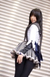 akemi_homura blouse cosplay gun kipi pantyhose puella_magi_madoka_magica skirt rating:Safe score:5 user:DarkSSA