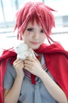 cape cosplay plushie red_hair ruiko saki_kano school_uniform zone-00 rating:Safe score:0 user:pixymisa