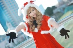 animal_ears blonde_hair bunny_ears cosplay dress gloves hoodie original santa_costume shawl susii rating:Safe score:0 user:nil!