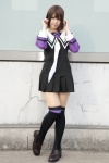 cosplay dress i"s miniskirt pleated_skirt school_uniform skirt thighhighs tie yatoshi_riya yoshizuki_iori zettai_ryouiki rating:Safe score:1 user:pixymisa